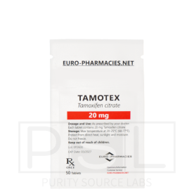 Tamotex (Tamoxifen) - 20mg/tab, 50 pills/bag - Euro-Pharmacies - USA
