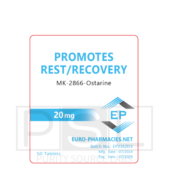 Promotes rest/recovery (MK2866) - 20mg/tab - 50 tab - USA