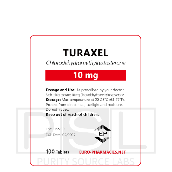 Turaxel 10 (Turanabol) - 10mg/tab, 100 pills/bag - Euro-Pharmacies - USA