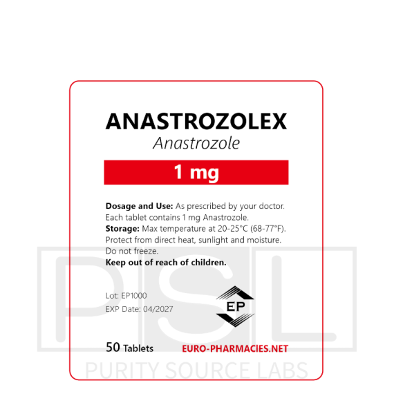 Anastrozolex (ARIMIDEX) - 1mg/tab, 50 pills/bag - Euro-Pharmacies
