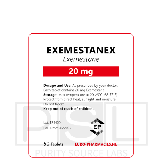 Exemestanex (Aromasin) - 20mg/tab, 50 pills/bag - Euro-Pharmacies