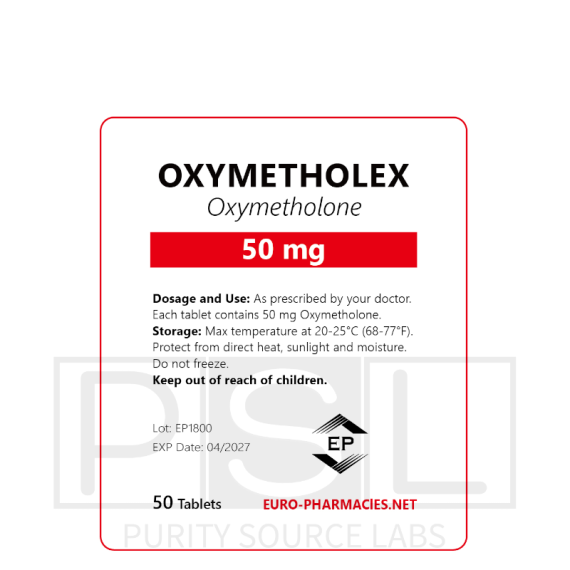 Oxymetholex (Anadrol) - 50mg/tab, 50 pills/bag - Euro-Pharmacies